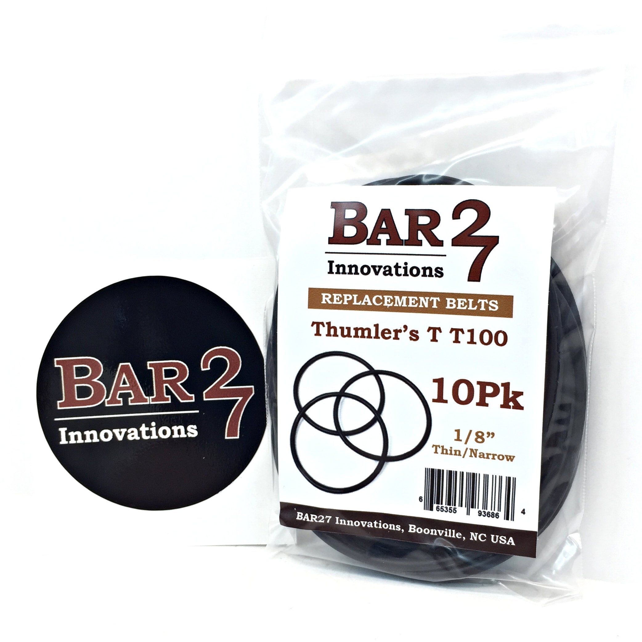 Thumlers Tumbler Replacement Belts - 3 Pack For Model B & A Rock Tumblers (#401 Belt) - View #3